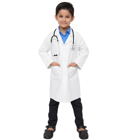 DOCTOR SCIENTIST LAB COSTUME FOR KIDS - Picture 1 of 8